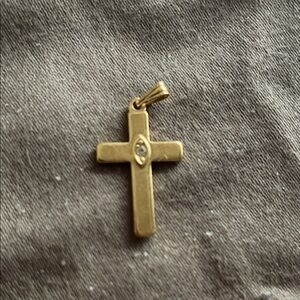 Gold Cross Pendant Necklace